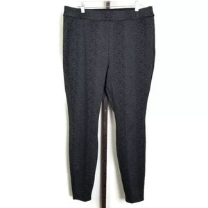 Lane Bryant Womens 18/20 High Rise Ponte Pull-On Legging Gray Snake Print NWT